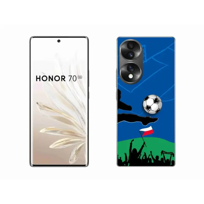 Aktuální Gelový kryt mmCase na Honor 70 - fanoušci fotbalu