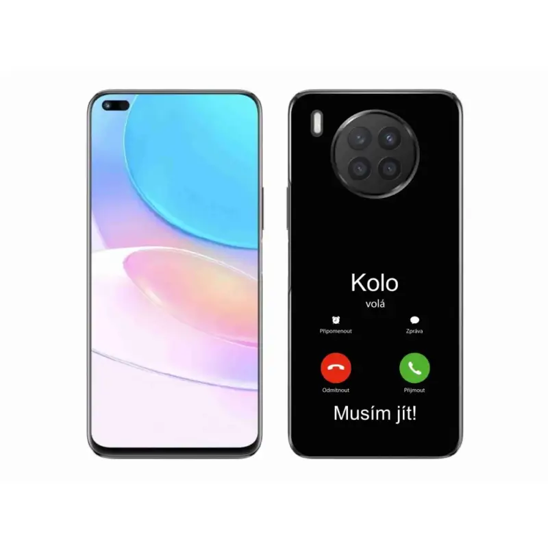Gelový kryt mmCase na Honor 50 Lite - kolo volá černé pozadí Nakupujte Hned