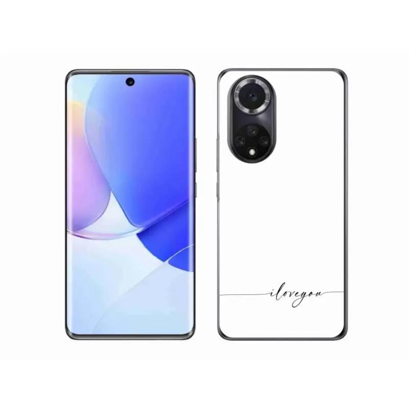 Sezónní Sleva Gelový kryt mmCase na Honor 50 - I love you bílé pozadí