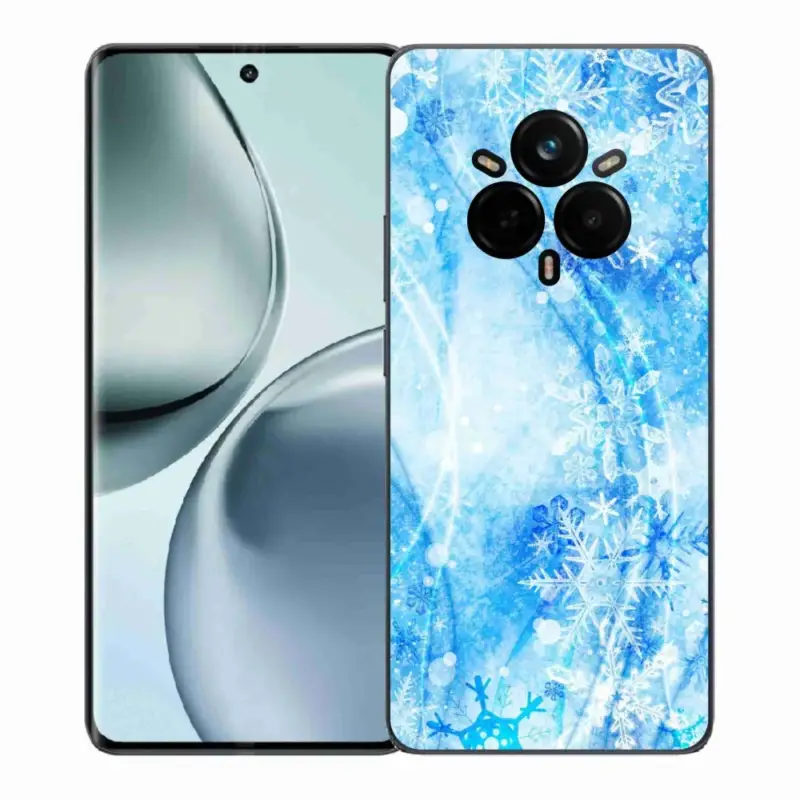 Gelový kryt mmCase na Realme 14 Pro 5G - sněhové vločky Must-Have