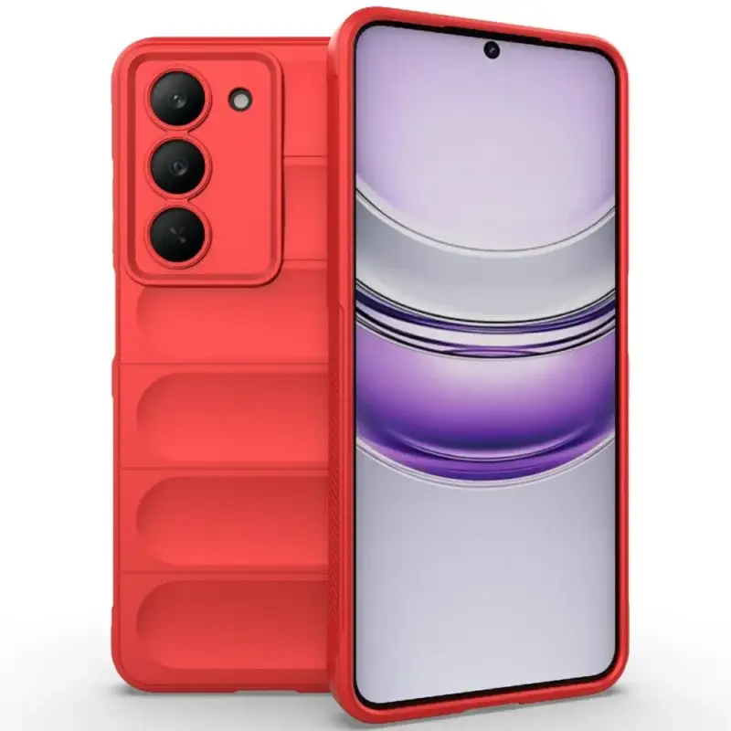Výhodná Nabídka Rugg odolný gelový obal na Realme 14x 5G - červený