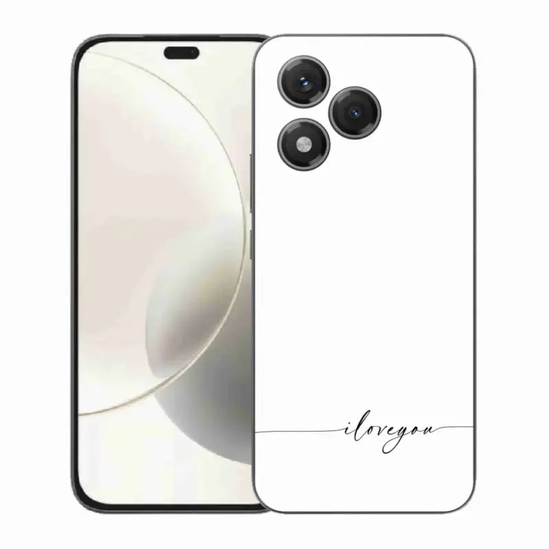 Gelový kryt mmCase na Honor 400 Lite - I love you bílé pozadí Rychlé Dodání
