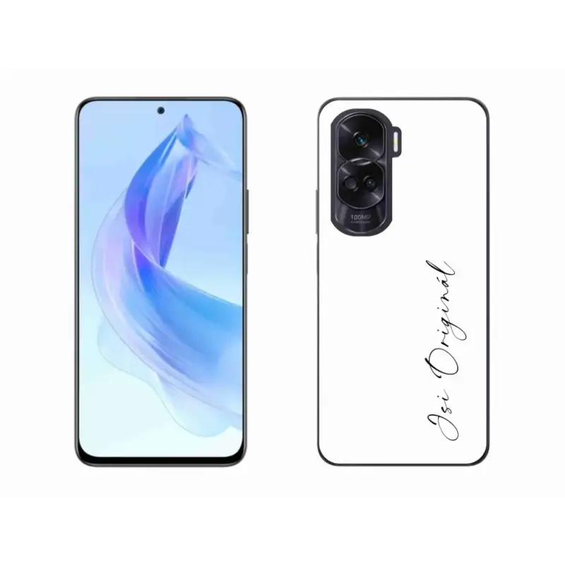 Gelový kryt mmCase na Honor 90 Lite - jsi originál bílé pozadí Cenově Výhodný