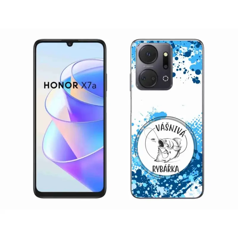 Super Cena Gelový kryt mmCase na Honor X7a - vášnivá rybářka bílé pozadí