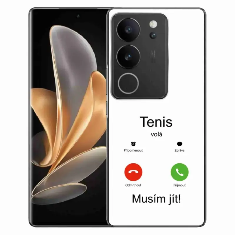 Odeslání Ihned Gelový kryt mmCase na Vivo V29 5G - tenis volá bílé pozadí