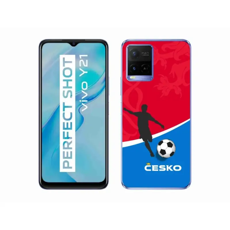 Gelový kryt mmCase na Vivo Y21/Y21s/Y33s - fotbal Česko Značkový