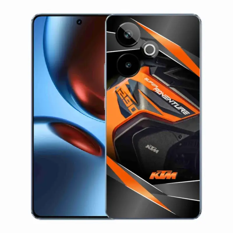Nejprodávanější Gelový kryt mmCase na Realme GT 7 5G/GT 7T 5G - motorka ktm