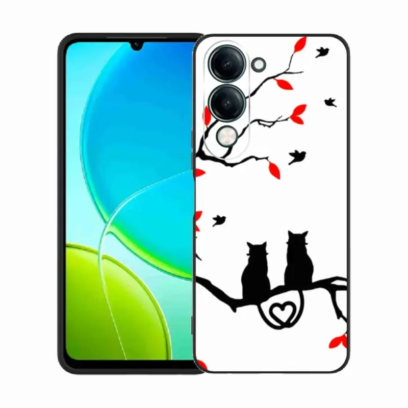 Gelový kryt mmCase na Vivo Y29s 5G - kočičí láska Finální Výprodej
