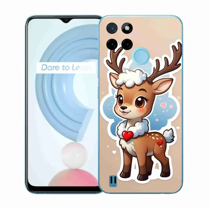 Gelový kryt mmCase na Realme C21Y/C25Y - kreslený sob Autentický