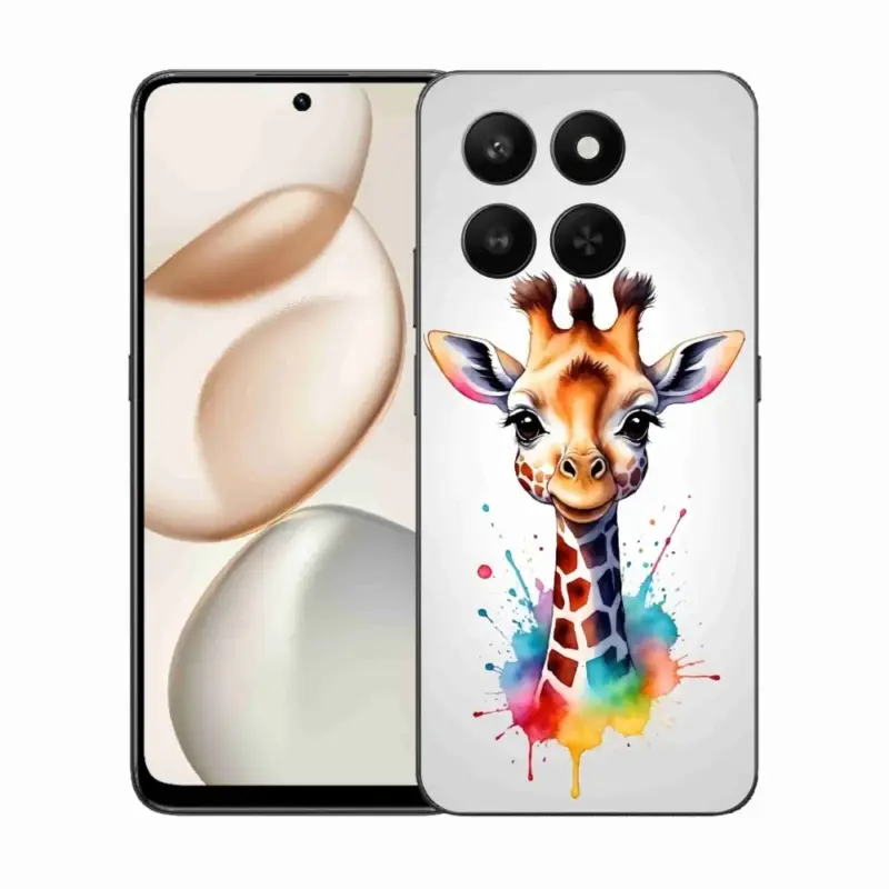Gelový kryt mmCase na Honor 400 Smart 5G/4G/Honor X7d - žirafa 1 Nejlepší Volba