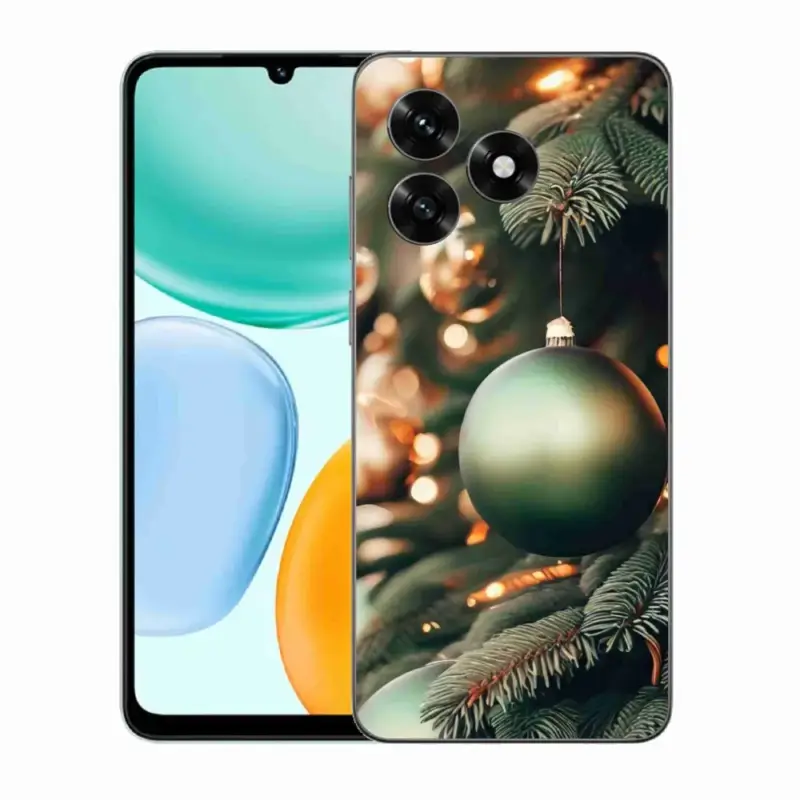 Rychlé Dodání Gelový kryt mmCase na Honor X5c Plus - vánoční ozdoby 1