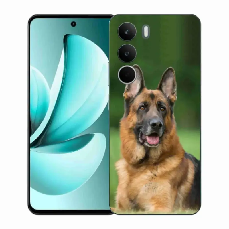 Gelový kryt mmCase na Realme C71 - německý ovčák Horká Nabídka