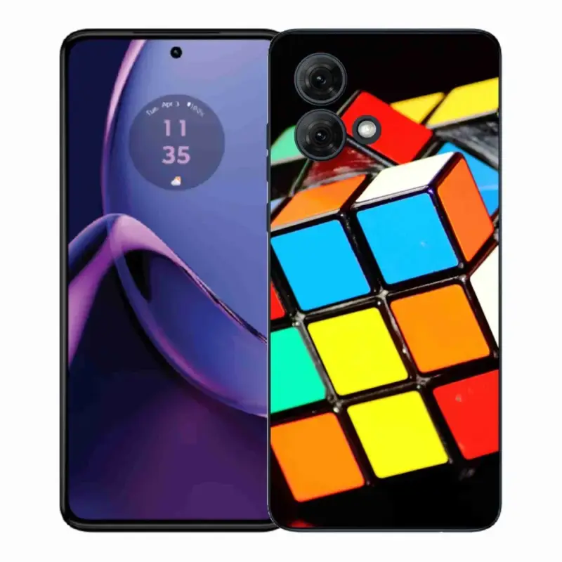 Gelový kryt mmCase na Motorola Moto G84 5G - rubikova kostka Cenová Bomba