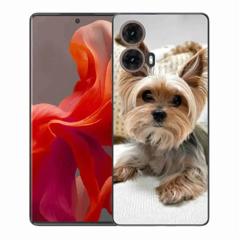 Pouze Dnes Gelový kryt mmCase na Motorola Moto G85 5G - jorkšír 5