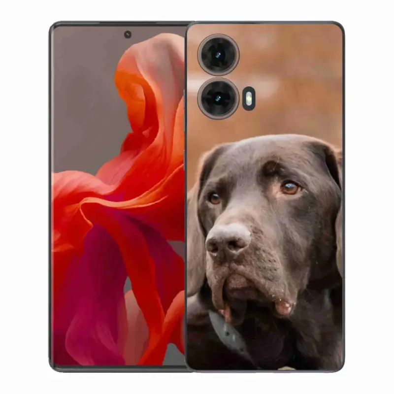Sezónní Sleva Gelový kryt mmCase na Motorola Moto G85 5G - hnědý labrador