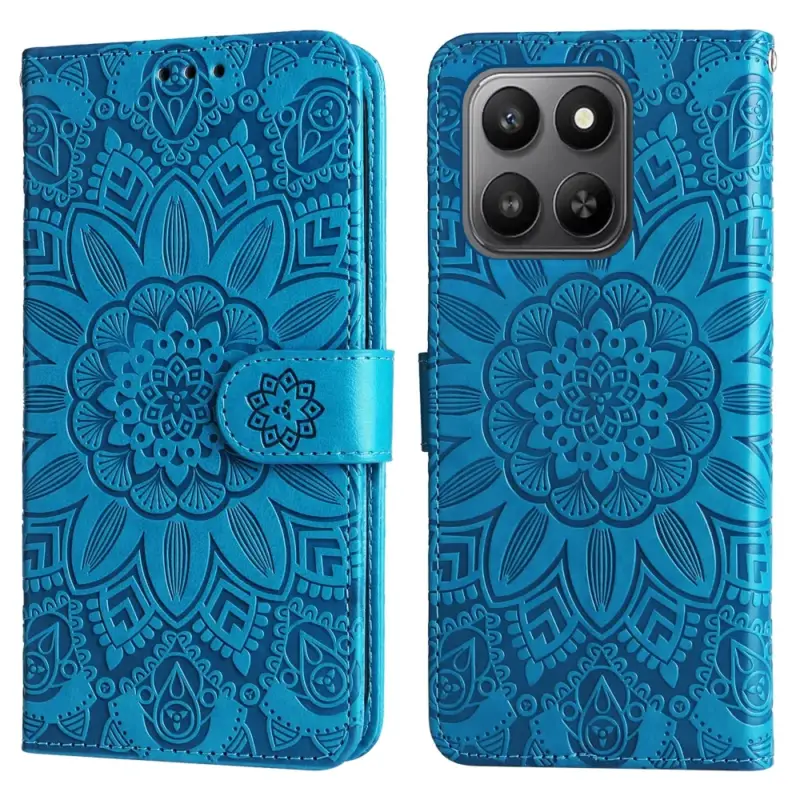 Akční Nabídka Sunflower knížkové pouzdro na Honor 400 Smart 5G/4G/Honor X7d - modré