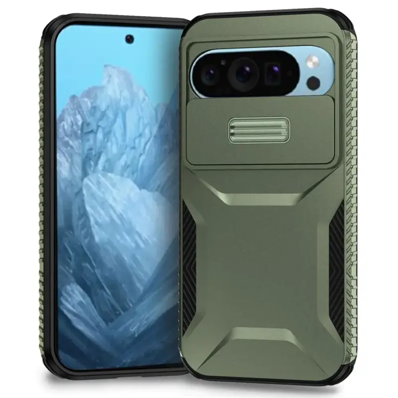 Hit Sezóny Lid odolný kryt na Google Pixel 10 Pro - zelený