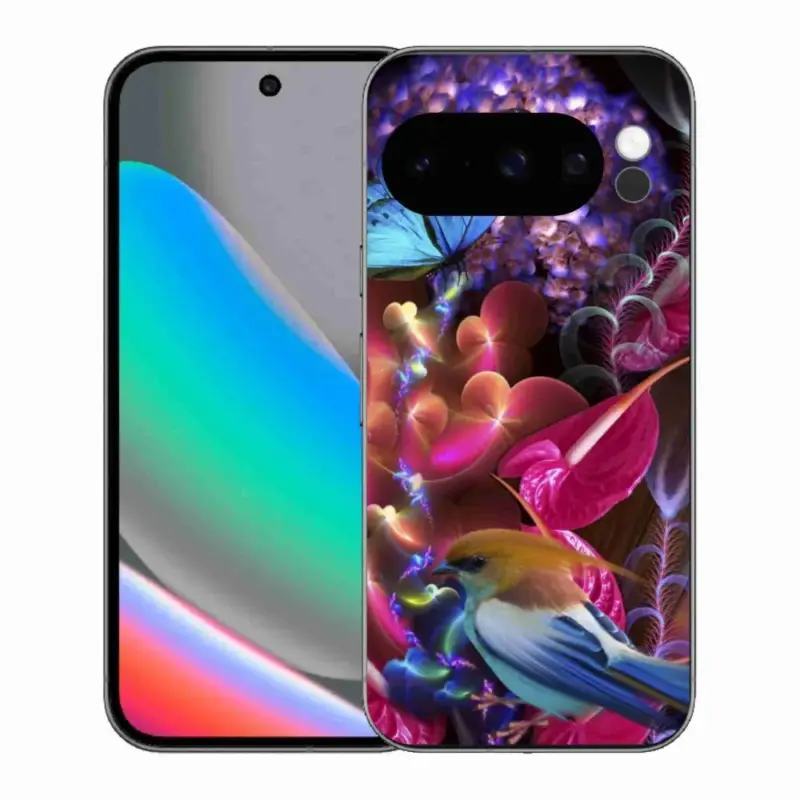 Gelový kryt mmCase na Google Pixel 10 Pro - barevné květiny Rychlé Dodání