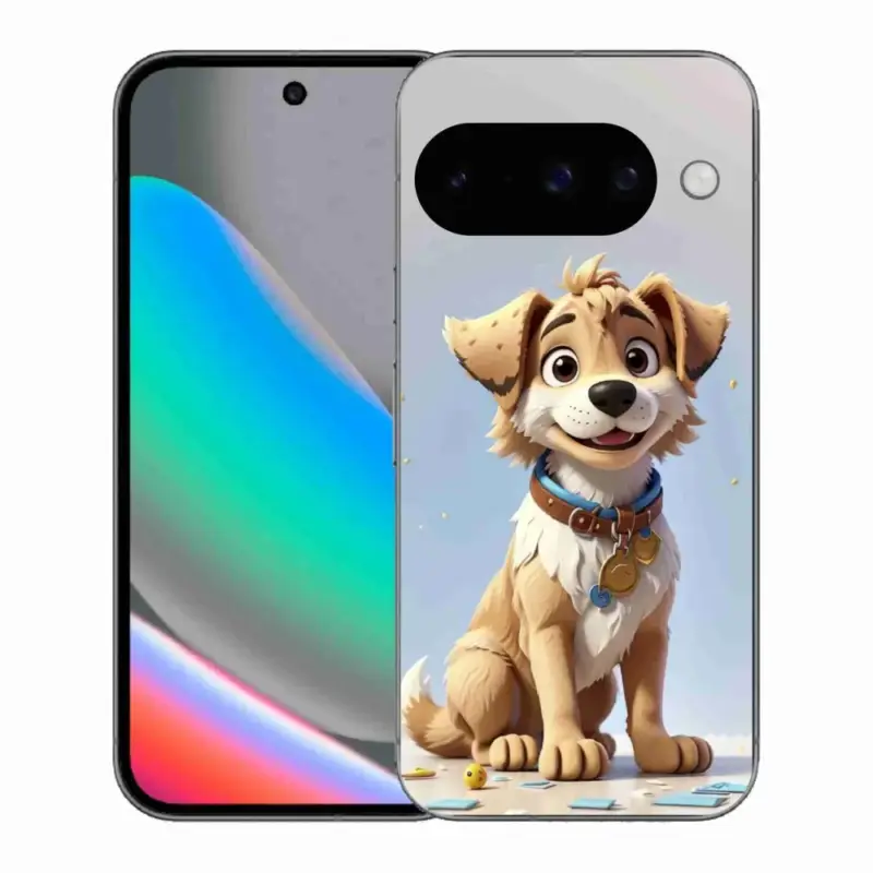 Gelový kryt mmCase na Google Pixel 10 - kreslené štěně Autentický