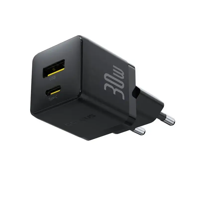 Přímo Od Výrobce Baseus Palm Fast Nabíječka USB-A + USB-C 30W Black