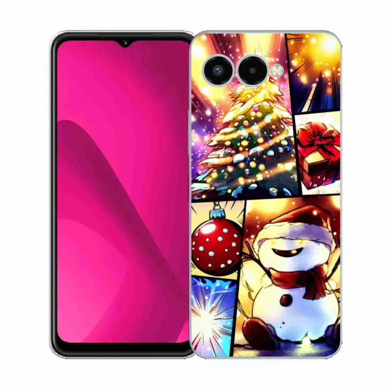 Akční Cena Gelový kryt mmCase na T-Mobile T Phone 3 - vánoční motivy 1
