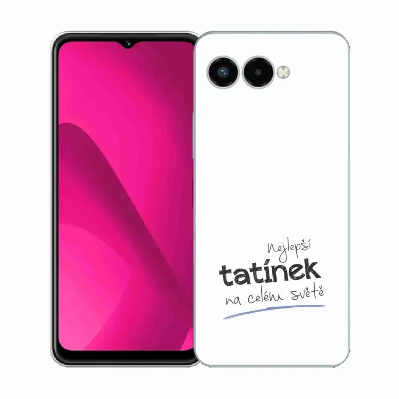 Gelový kryt mmCase na T-Mobile T Phone 3 - nejlepší tatínek 4 bílé pozadí Sleva