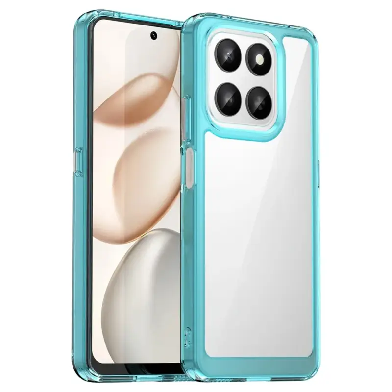 Vysoce Kvalitní Gelový obal s pevnými zády na Honor 400 Smart 5G/4G/Honor X7d - světlemodrý