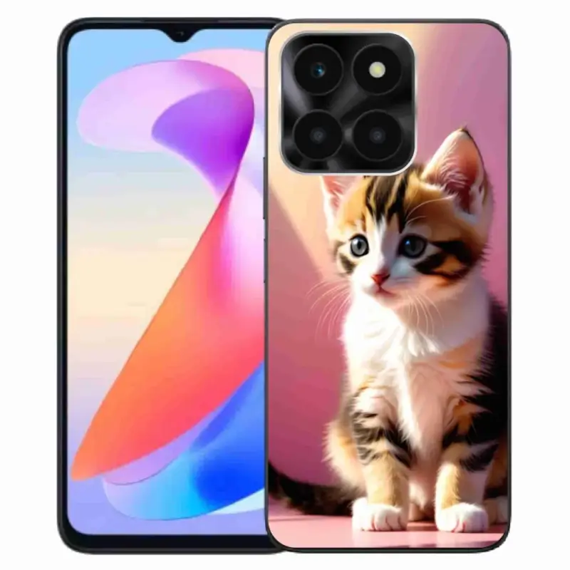 Pouze Dnes Gelový kryt mmCase na Honor X6a - zvědavé kotě 2
