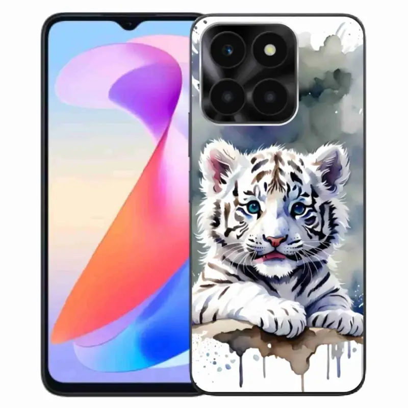 Gelový kryt mmCase na Honor X6a - mládě bílého tygra Odeslání Ihned