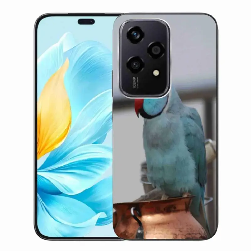 Autentický Gelový kryt mmCase na Honor 200 Lite 5G - papoušek alexandr modrý