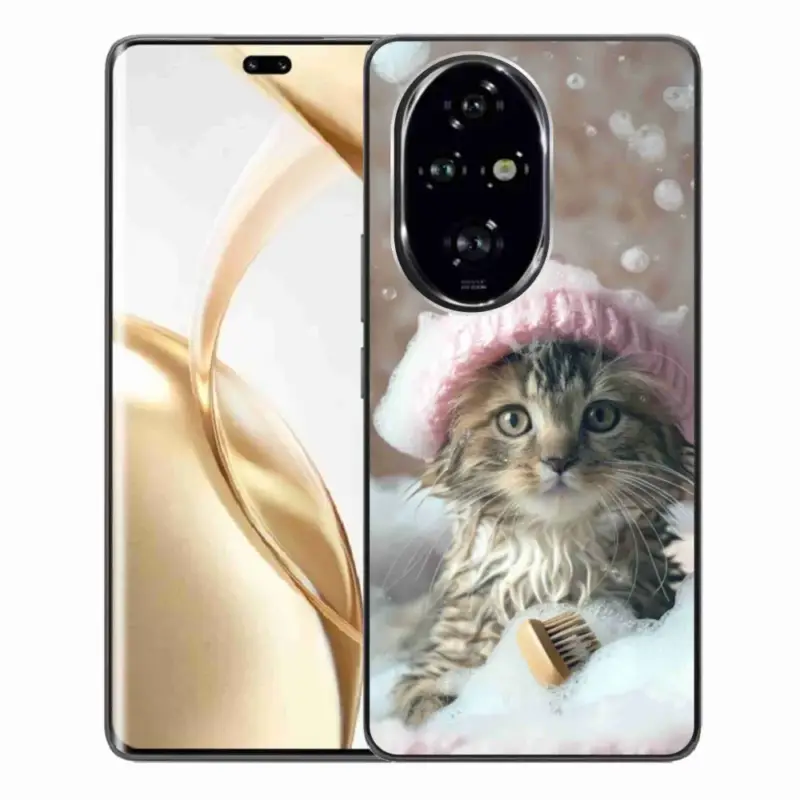 Gelový kryt mmCase na Honor 200 Pro 5G - kotě a koupel Akční Cena