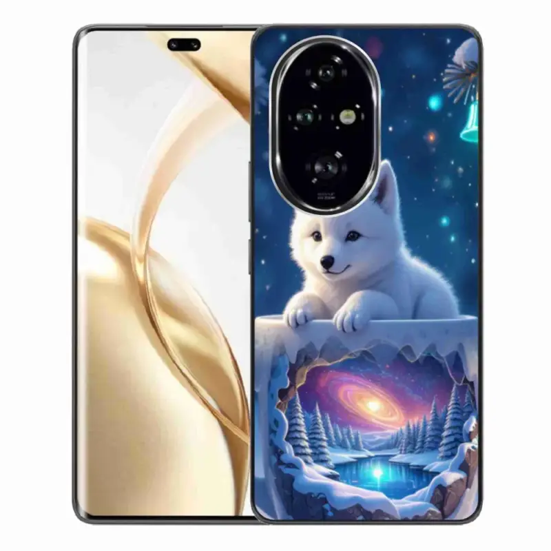 Akční Cena Gelový kryt mmCase na Honor 200 Pro 5G - vánoční štěně