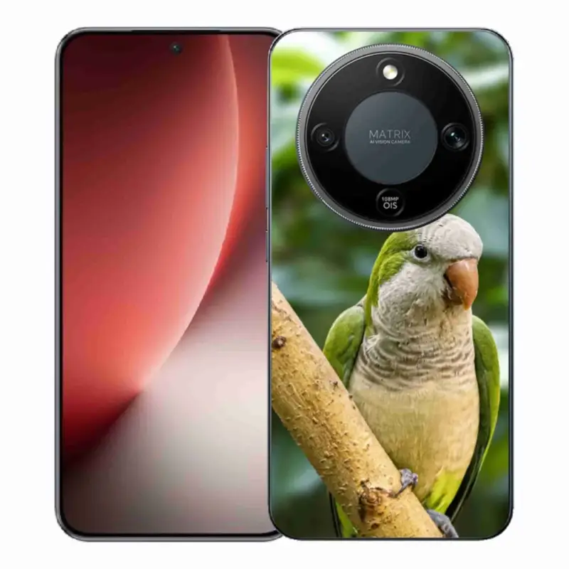 Nejlepší Cena Gelový kryt mmCase na Honor Magic 8 Lite 5G - papoušek mníšek