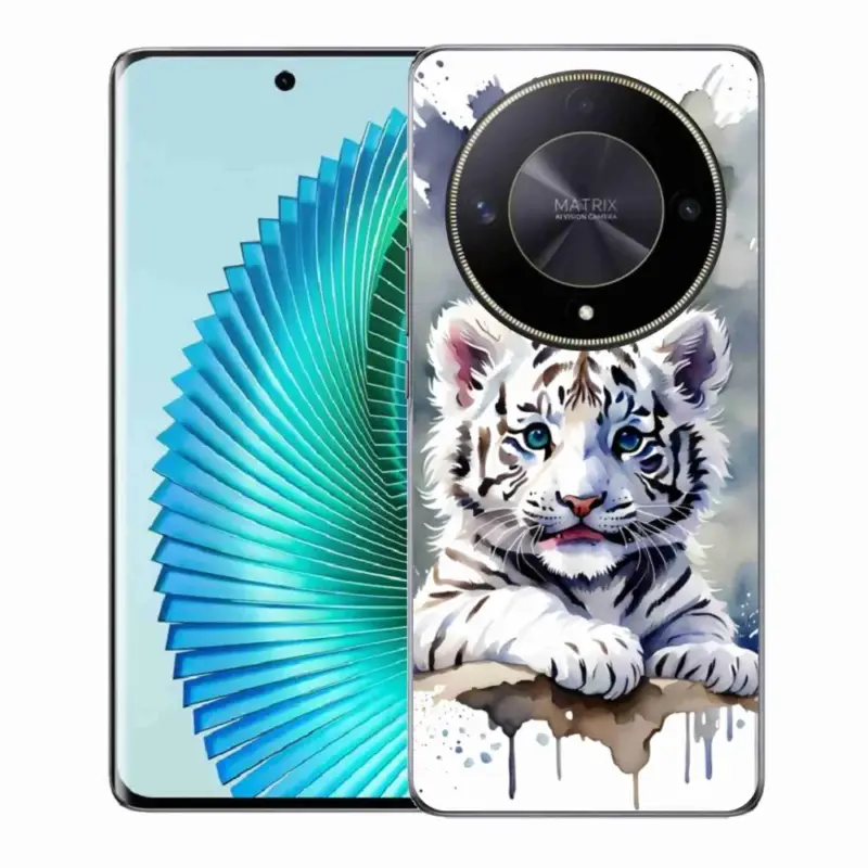 Must-Have Gelový kryt mmCase na Honor Magic 6 Lite 5G - mládě bílého tygra