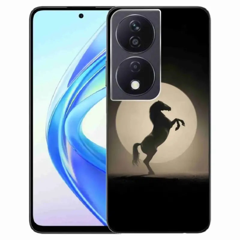 Cenově Výhodný Gelový kryt mmCase na Honor X7b - kůň v siluetě