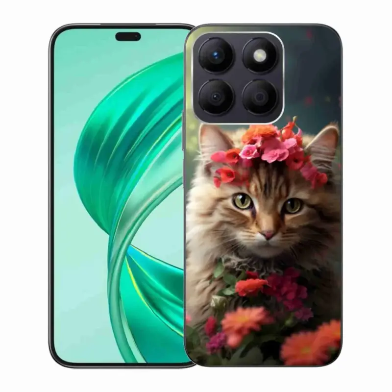 Gelový kryt mmCase na Honor X8b - kočíčí princezna Vysoce Kvalitní