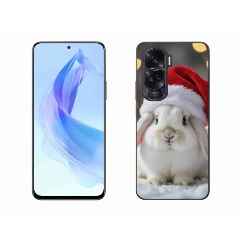 Nová Kolekce Gelový kryt mmCase na Honor 90 Lite - vánoční králík