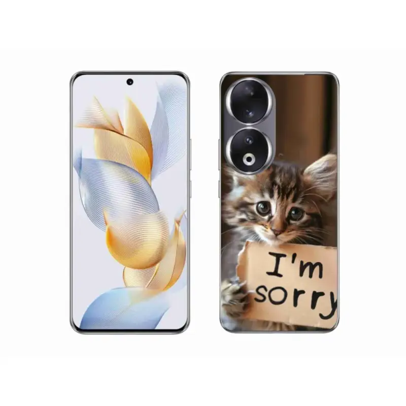 Gelový kryt mmCase na Honor 90 - kočíčí omluva Akce