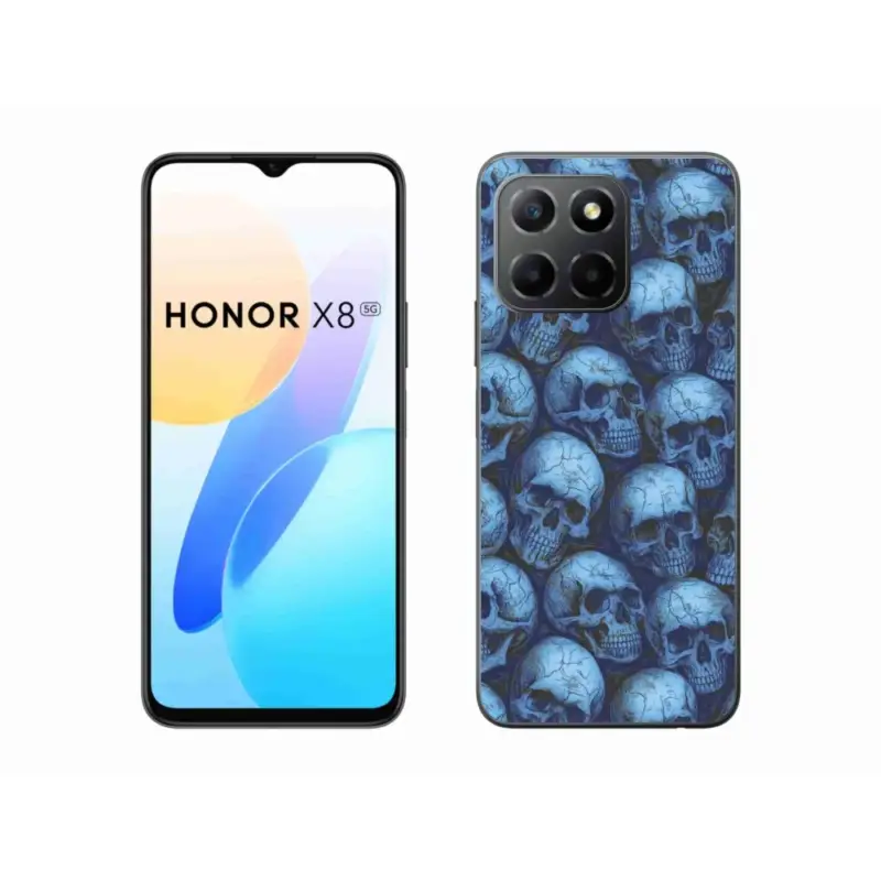 Gelový kryt mmCase na Honor X8 5G/Honor 70 Lite 5G - lebky Sleva