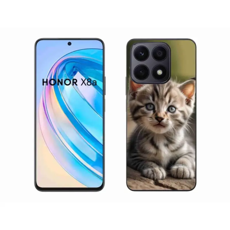 Poslední Šance Gelový kryt mmCase na Honor X8a - roztomilé kotě 9