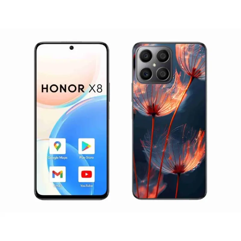 Bezpečná Platba Gelový kryt mmCase na Honor X8 - světélkující chmýří
