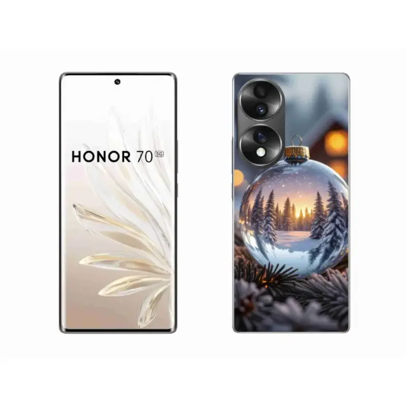 Značkový Gelový kryt mmCase na Honor 70 - vánoční ozdoba