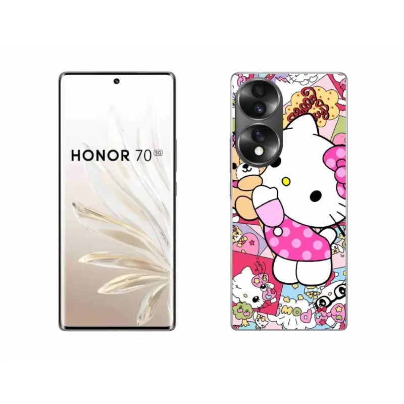 Sleva Gelový kryt mmCase na Honor 70 - cute kitty