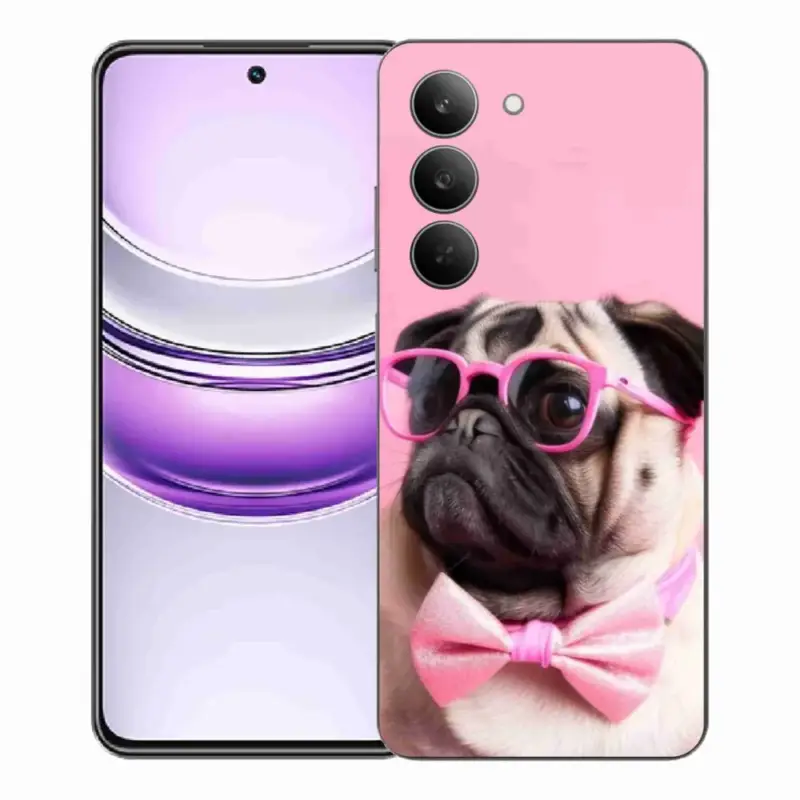 Vysoce Kvalitní Gelový kryt mmCase na Realme 14x 5G - stylový mops