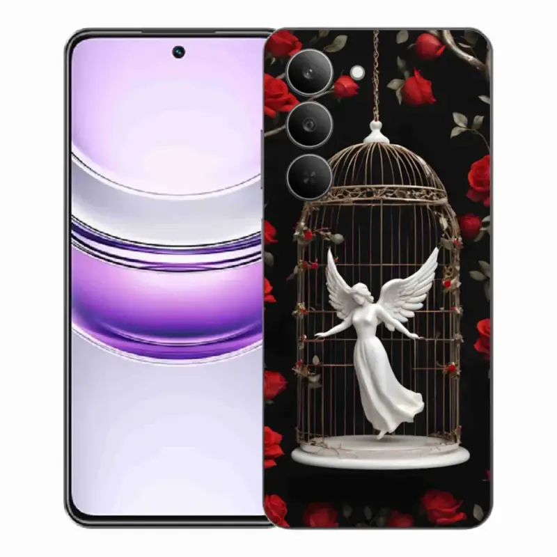 Gelový kryt mmCase na Realme 14x 5G - uvězněný anděl Vrácení Zdarma