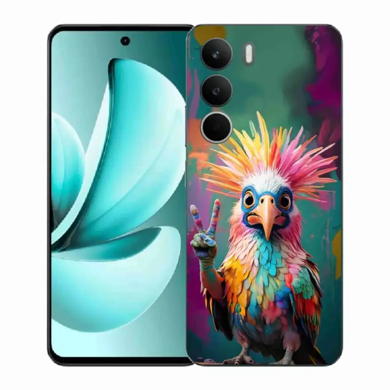 Gelový kryt mmCase na Realme C71 - barevný rebel Značkový
