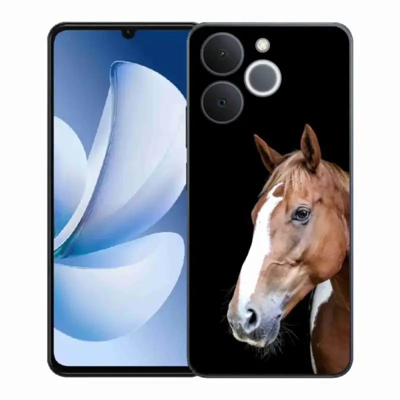 Gelový kryt mmCase na Realme Note 70T - hnědý kůň 3 Akce