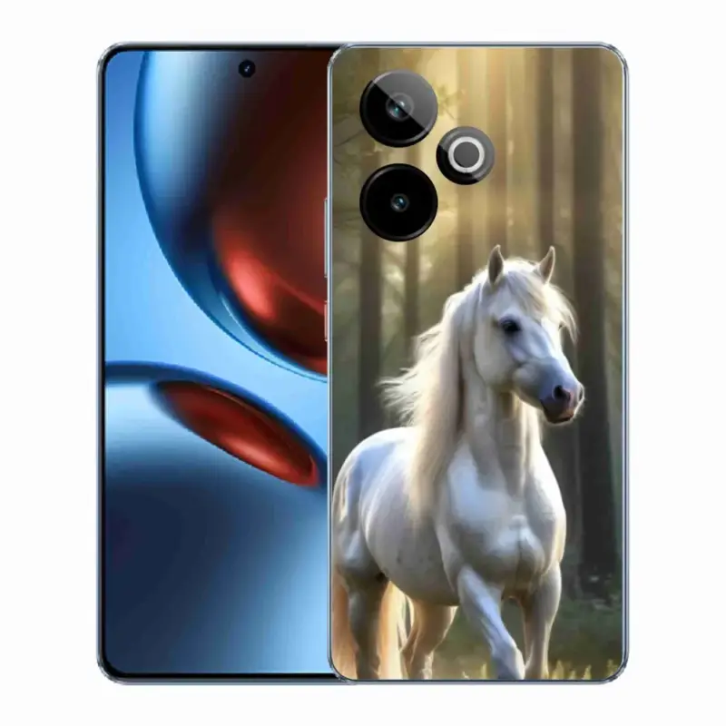 Poslední Šance Gelový kryt mmCase na Realme GT7 5G/GT 7T 5G - bílý kůň 3