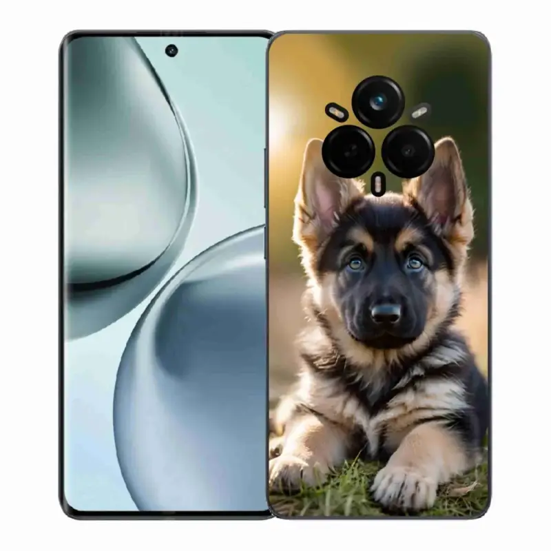 Gelový kryt mmCase na Realme 14 Pro+ 5G - německý ovčák v přírodě Sleva