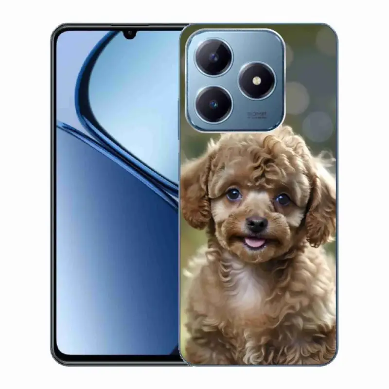 Gelový kryt mmCase na Realme C63 - roztomilý pudl Super Cena